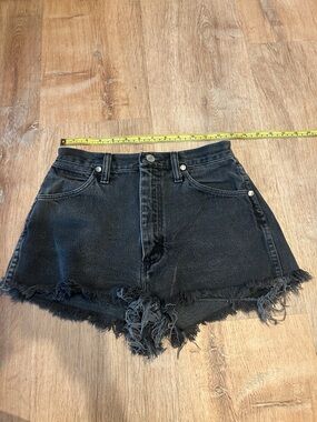 Vintage Wrangler Distressed High-Waist Denim Shorts